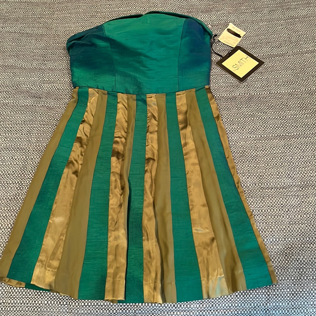 Smith Green Silk Cocktail Dress